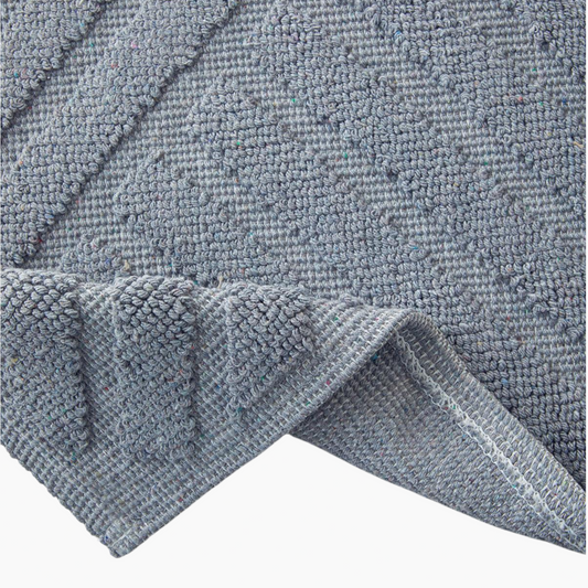 EH Living Linea Cotton Polyester Bouclé Bath Mat Set 60x90 - 40x60 cm Gray