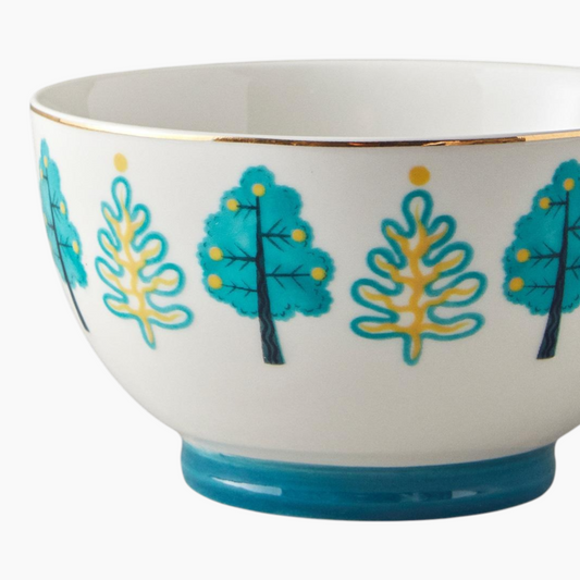 EH Living Love Jungle New Bone China Bowl 500 ml Green