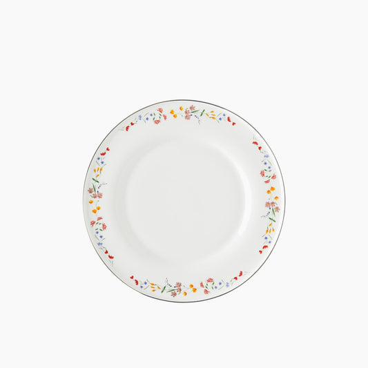 EH Living Floral Symphony Bone Porcelain Table Set 24 Pieces, 6 Servings Colored