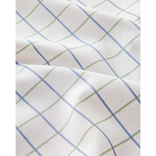 EH Living Retro Chic Polycotton Table Cloth 150x200 cm White - Blue