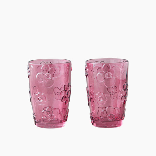 EH Living Fleur Glass Tumblers