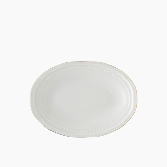 EH Living Livia Porcelain Table Set 24 Pieces, 6 Servings Gold