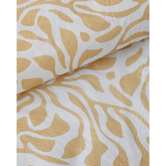 EH Living Fleurwave مناديل ورقية 20 قطعة 33x33 سم بيج