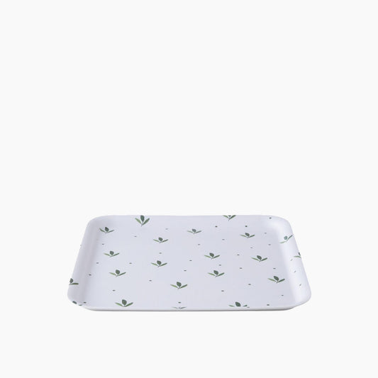EH Living Feuille Melamine Anti-slip Tray 33x33 cm Green