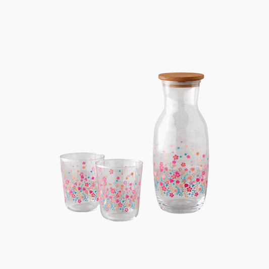 EH Living Auro Glass 3 Pieces Water Set 1000 ml + 315 ml Colored