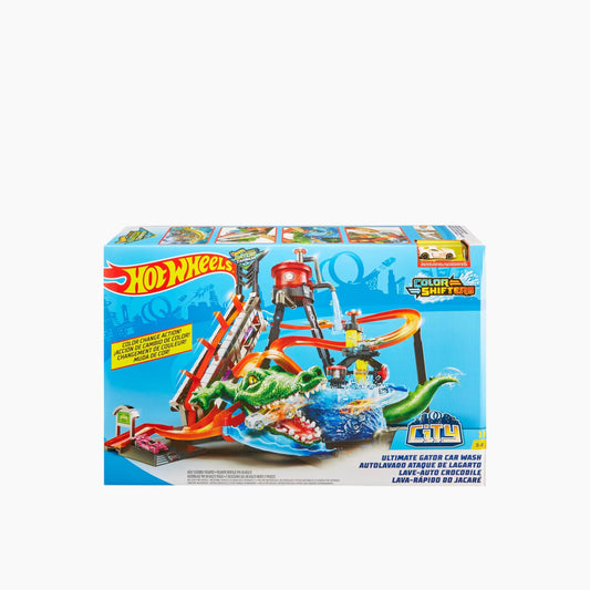 ماتيل HW Color Shifters Ultimate Gator Car Wash Playset