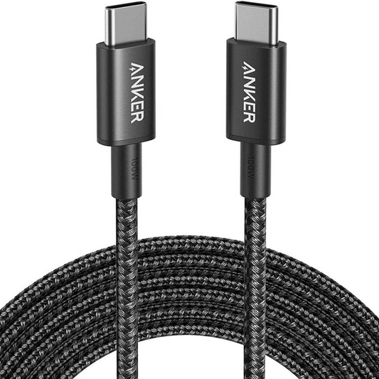 Anker Nylon USB-C to USB-C 2.0 Cable 3.3ft Black