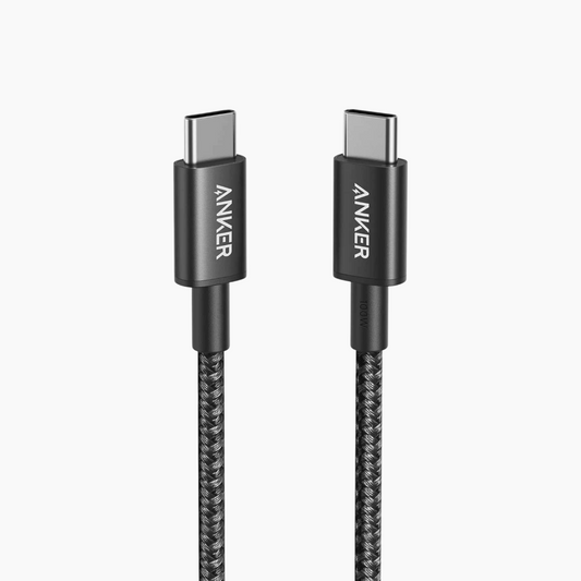 كيبل أنكر نايلون USB-C إلى USB-C 2.0 أسود