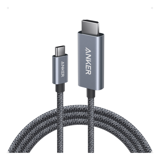 كابل أنكر نانو USB-C إلى HDMI (طول 6 أقدام، دقة 4K، مضفر) أسود