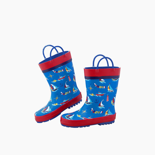 Stephen Joseph Aop Rain Boots Nautical