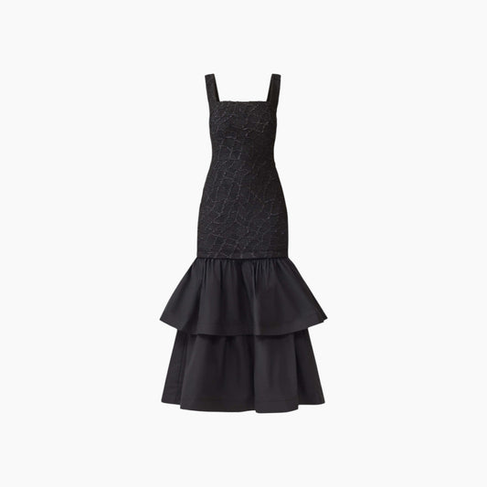 Elliatt Alexandra Tiered Gown in Black