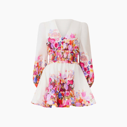 Elliatt Alice Long Sleeve Mini Dress in Ombre Floral