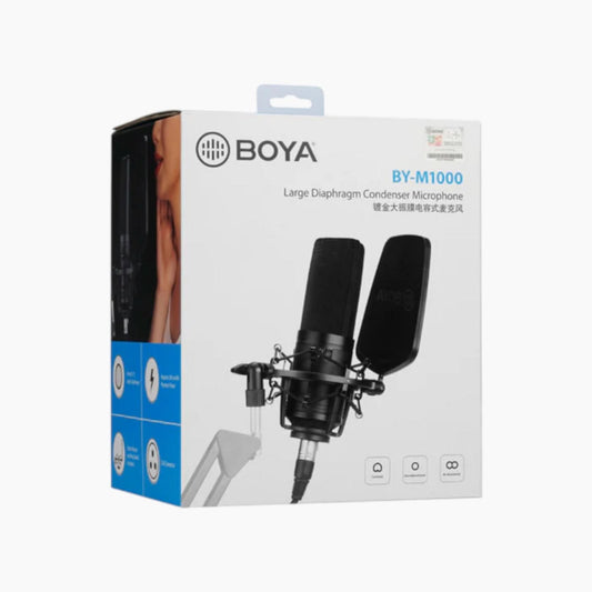 ميكروفون مكثف بغشاء كبير من Boya BY-M1000