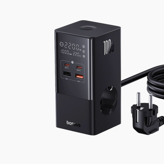 شريط طاقة Powercombo Tower 2 AC + 2 USB + 2 USB-C 100 واط