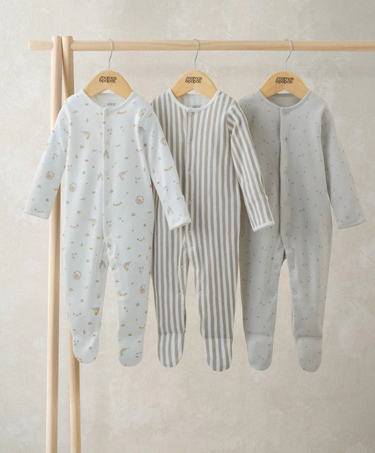 Bisou Petite Circus Sleepsuit – Pack of three