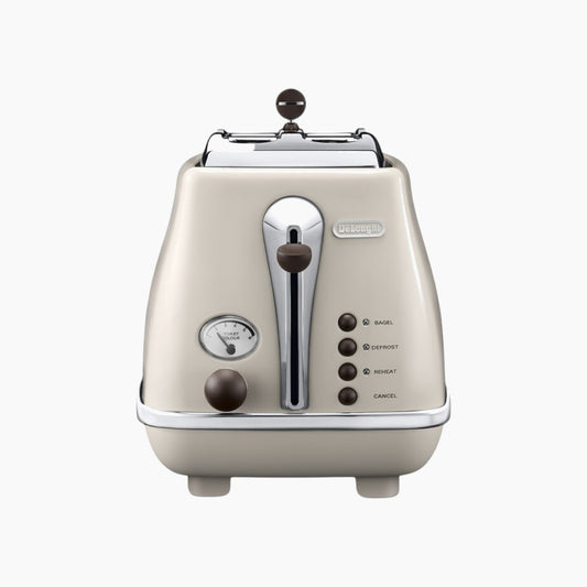 Delonghi Toaster with Vintage Design 2-Slice Capacity and 900W
