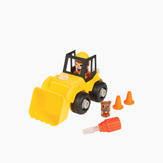 جرافة من تصميم شركة Learning Resources Educational Insights Design & Drill Bolt Buddies