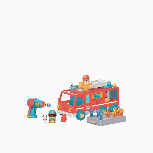شاحنة إطفاء من تصميم شركة Learning Resources Educational Insights Design & Drill Bolt Buddies