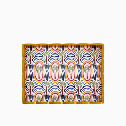Eleanor Bowmer Electric Coast Palm Tree Tray