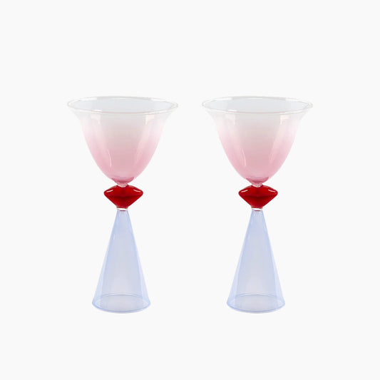Eleanor Bowmer Lips Tinted Cocktail Glasses - Set Of 2