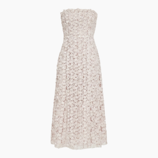 Elliatt Cali Strapless Lace Midi Dress
