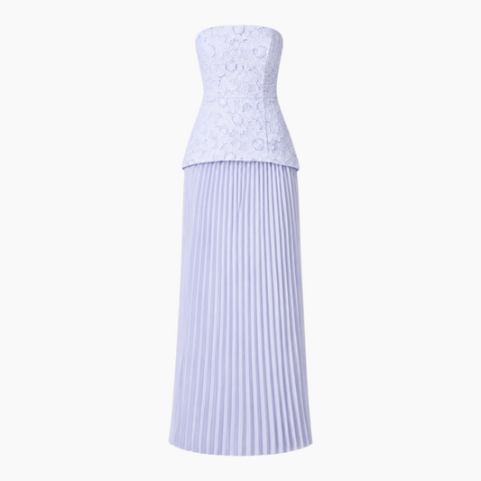 Elliatt Lacy Strapless Gown in Powder Blue