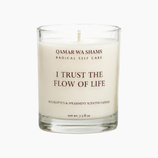 Qamar Wa Shams Eucalyptus Spearmint Soy Wax Candle