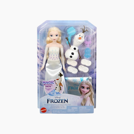 Mattel Frozen Fashion Dolls - Elsa And Olaf Snow Dough