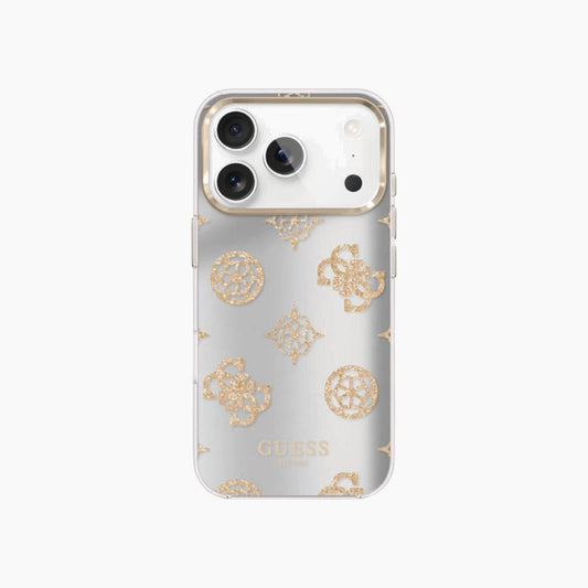 GUESS iPhone Mirror Peony Glitter Case