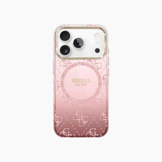 GUESS iPhone With Gradient Glitter MagSafe Case