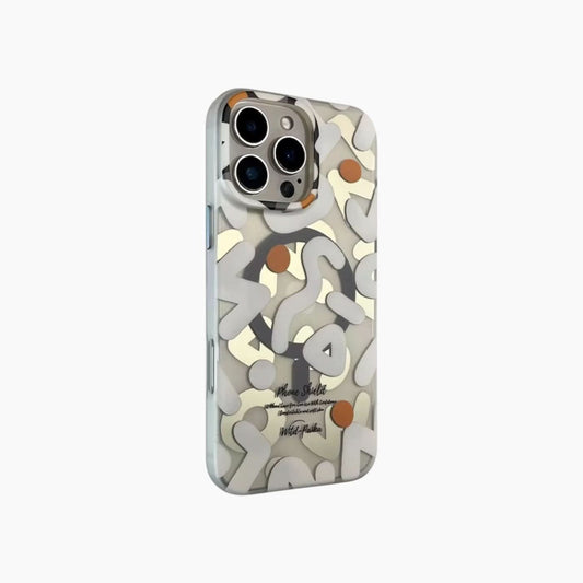 جراب iPhone المغناطيسي برسومات جرافيتي