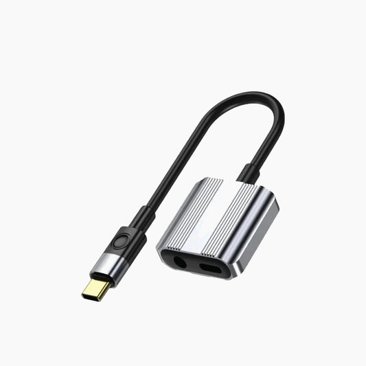 محول مقسم 2 في 1 من النوع C إلى AUX وType-C