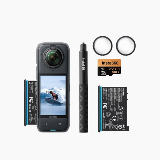 مجموعة Insta360 X4 - كاميرا أكشن 8K 360 للمغامرات