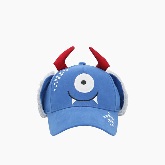 Kids 3D Winter Cap with Ear Flaps - Monster