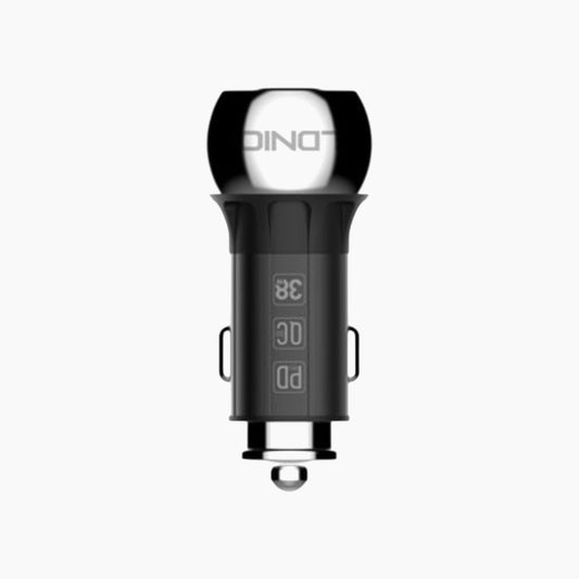 LDNIO C1 Zinc Alloy Shell Super Fast Car Charger (36W)