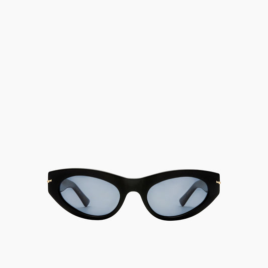 Luv Lou The Sofia Black Polarized Female Cat-Eye Sunglasses