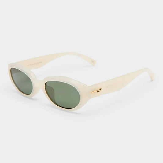 نظارات Le Specs Le Bijou LSP2552245 - أبيض بصري/ كاكي أحادي