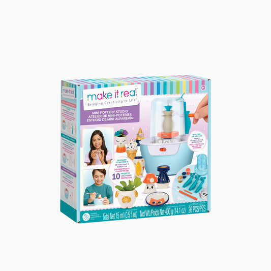 MAKE IT REAL Mini Pottery Studio- 26 Pcs