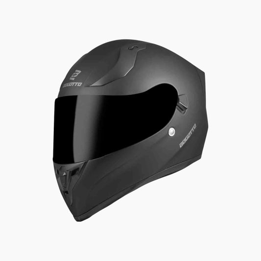Bogotto Matt Black H128 Full Face Motorcycle Helmet