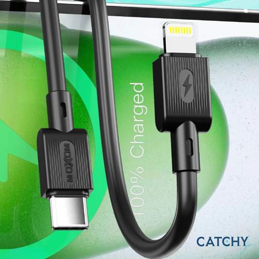 كابل بيانات سريع من Moxom Mx-Cb229 Type-C إلى Lightning (36 واط)