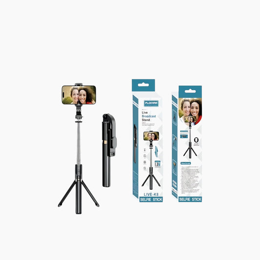 PLOKAMA Live-K8 Selfie Stick Wireless Tripod