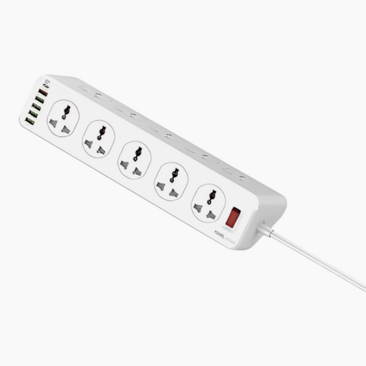 شريط طاقة PROMATE PowerMatrix-5M ذو 10 منافذ تيار متردد ومنافذ USB (المملكة المتحدة)