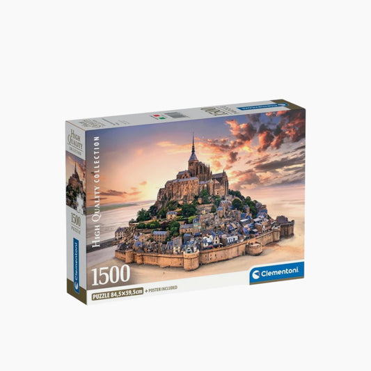 Clementoni Hqc The Mont Saintmichel Risin Puzzle - 1500 Pcs