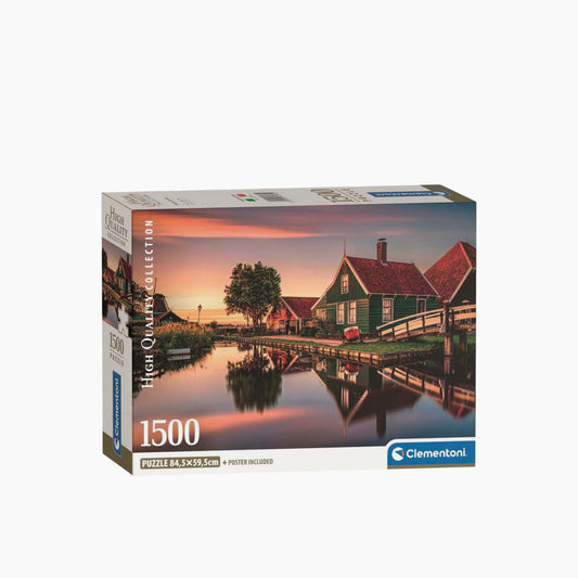 Clementoni Hqc Zaanse Schans Compact Box Puzzle - 1500 Pcs