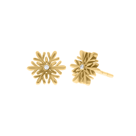 Snowflake Diamond Earrings