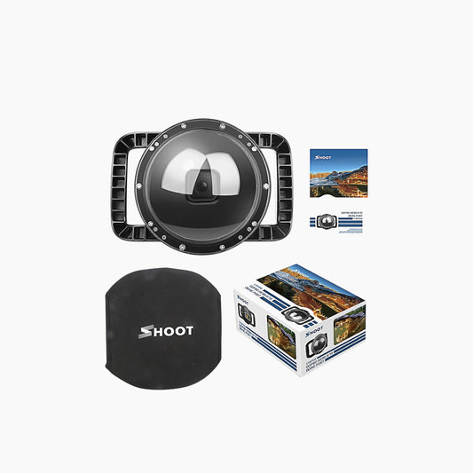 عدسة SHOOT Dome Port لكاميرا GoPro Hero 11/10/9 باللون الأسود