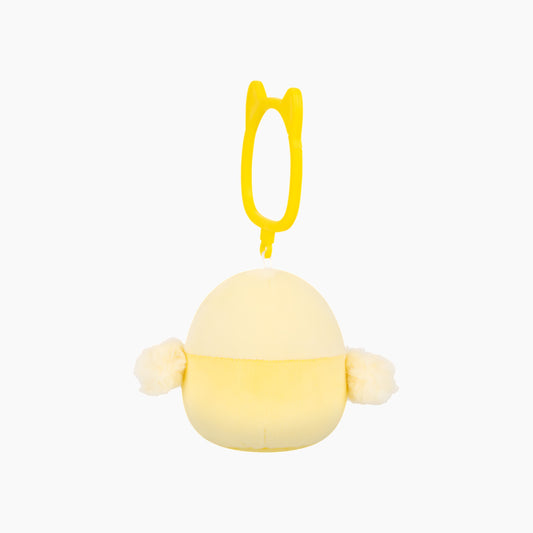 JAZWARES Squishmallows- Clip-On Little Plush 3.5" Shayna the Yellow Parakeet Bird