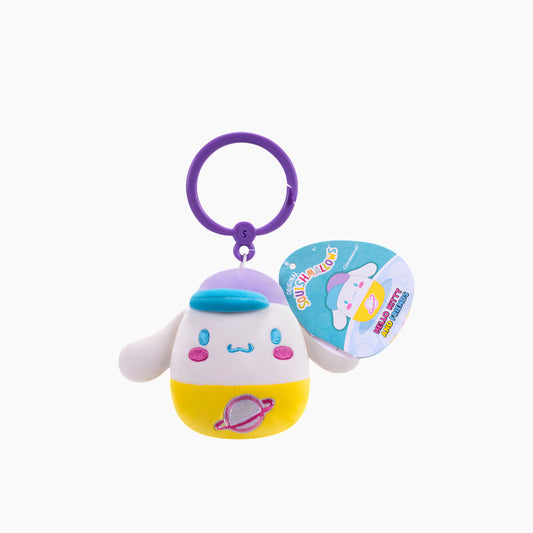 JAZWARES Squishmallows Hello Kitty and Friends Kawaii Tokyo- Clip-On Little Plush 3.5" Cinnamoroll