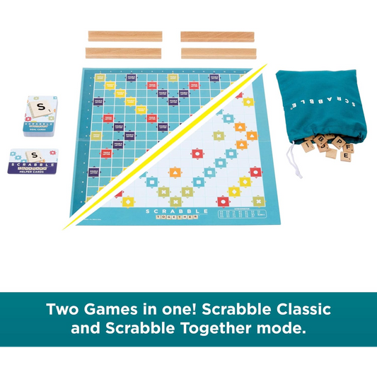 Mattel Games Scrabble Core Wood - ENGLISH