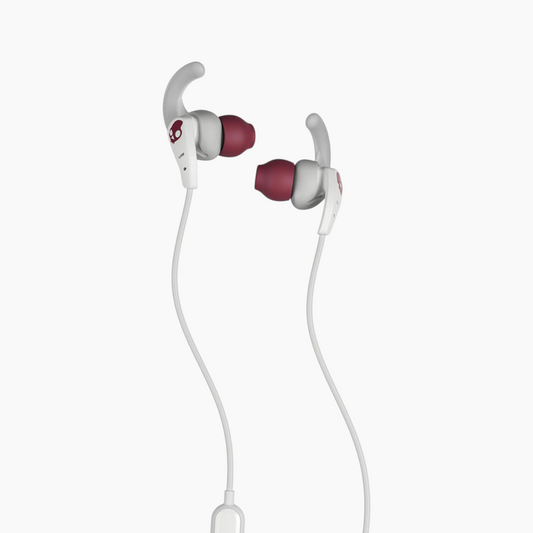 سماعات أذن Skullcandy Set IPX4 مقاومة للعرق/الماء (رمادي/أحمر)